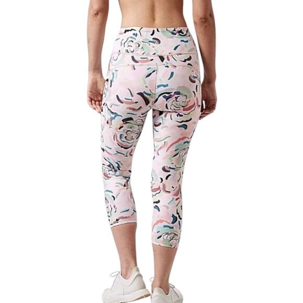 Athleta Women's Ultimate Stash II Capri color Elegance Floral Orchid Plus 3X New - Picture 5 of 16